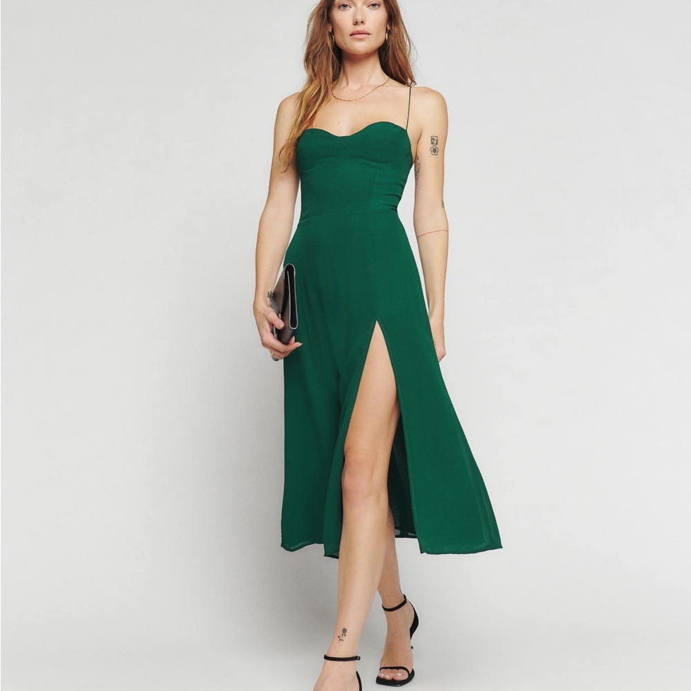 COPY - Reformation Juliette Emerald Dress